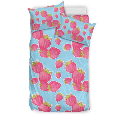 Strawberry Pattern Print Design SB04 Duvet Cover Bedding Set-JORJUNE.COM