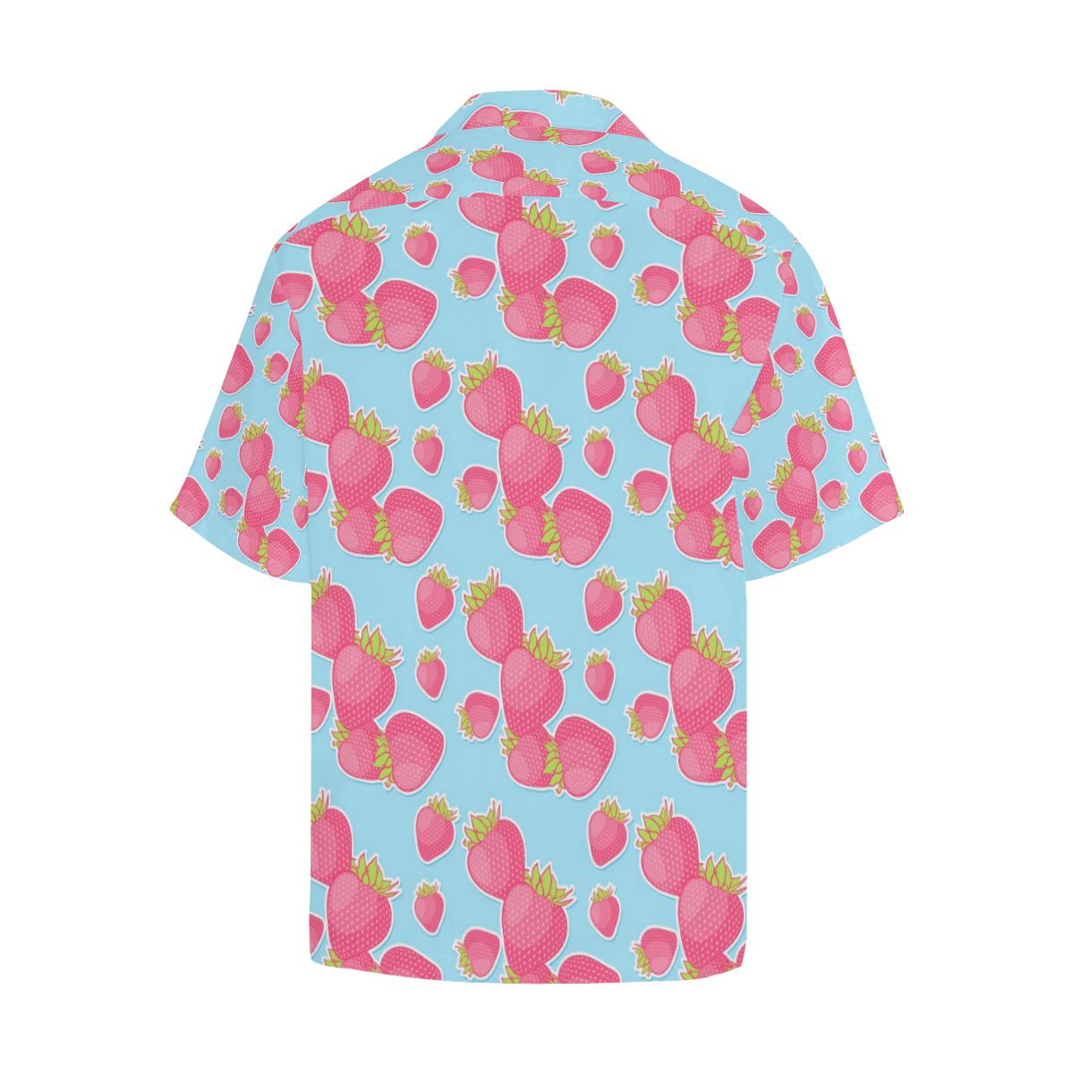 Strawberry Pattern Print Design SB04 Men Hawaiian Shirt-JorJune