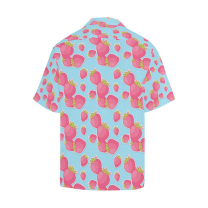 Strawberry Pattern Print Design SB04 Men Hawaiian Shirt-JorJune