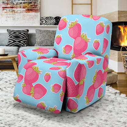 Strawberry Pattern Print Design SB04 Recliner Slipcover-JORJUNE.COM