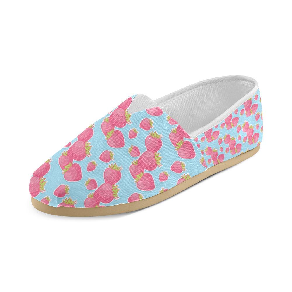 Strawberry Pattern Print Design SB04 Women Casual Shoes-JorJune.com