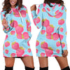 Strawberry Pattern Print Design SB04 Women Hoodie Dress