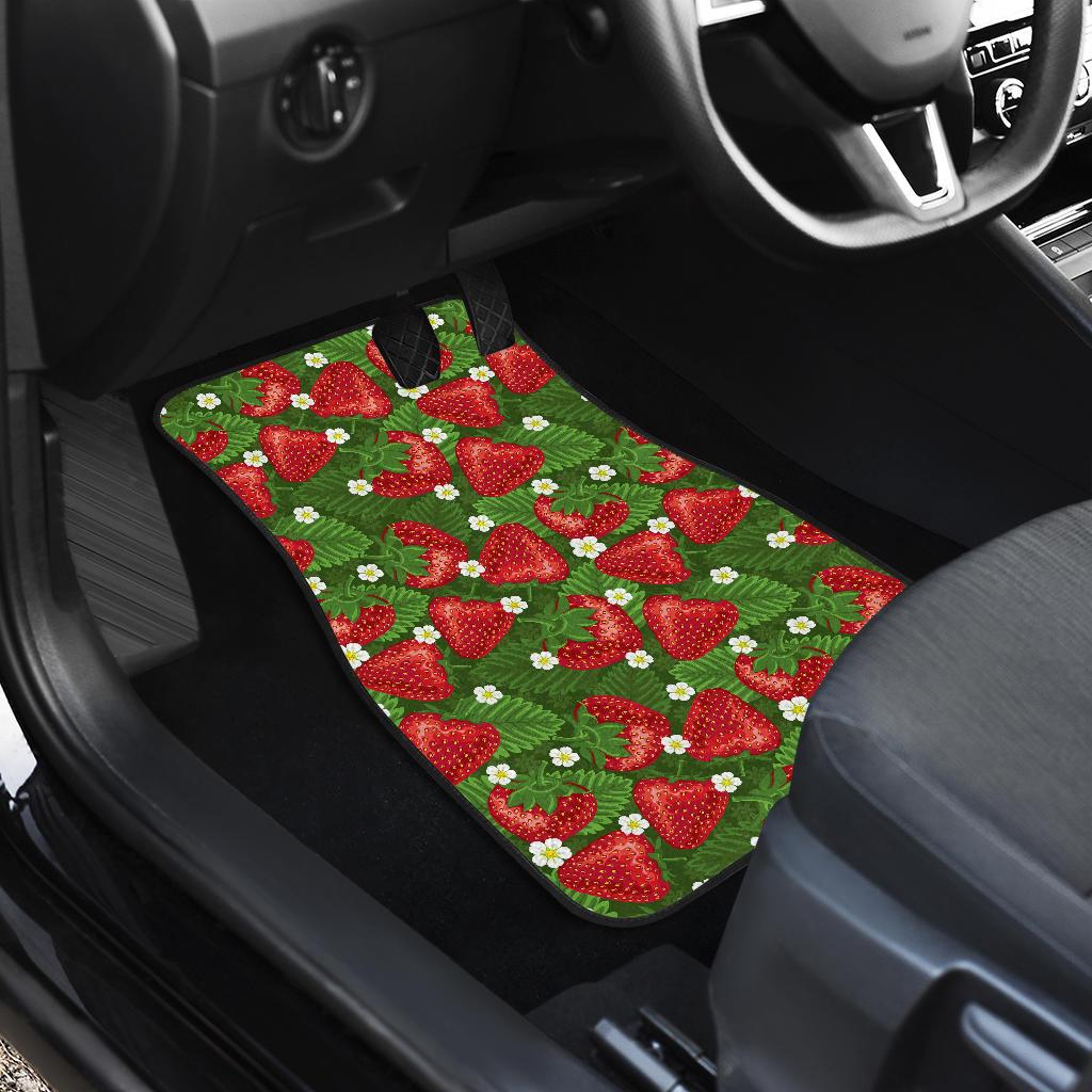 Strawberry Pattern Print Design SB05 Car Floor Mats-JORJUNE.COM