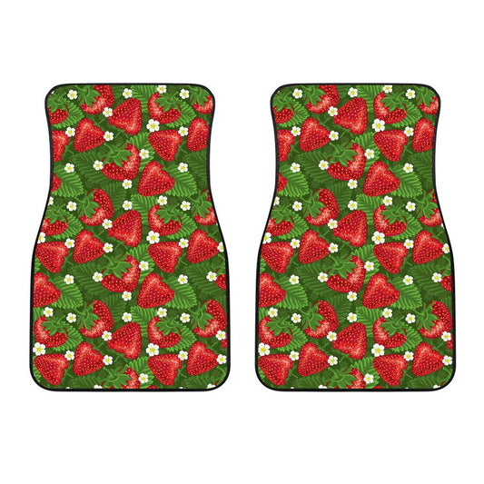 Strawberry Pattern Print Design SB05 Car Floor Mats-JORJUNE.COM