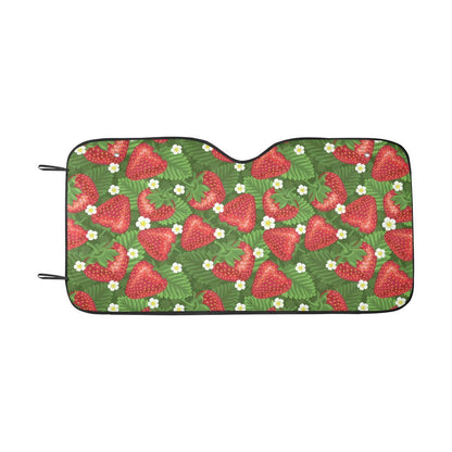 Strawberry Pattern Print Design SB05 Car Sun Shade-JorJune