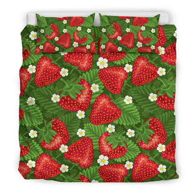 Strawberry Pattern Print Design SB05 Duvet Cover Bedding Set-JORJUNE.COM