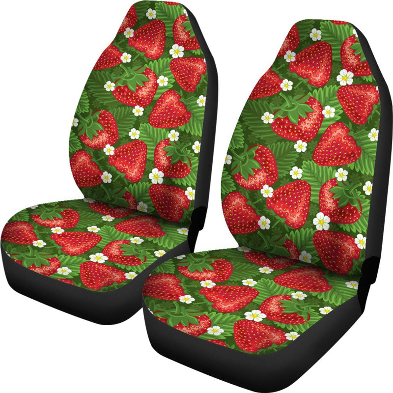 Strawberry Pattern Print Design SB05 Universal Fit Car Seat Covers-JorJune