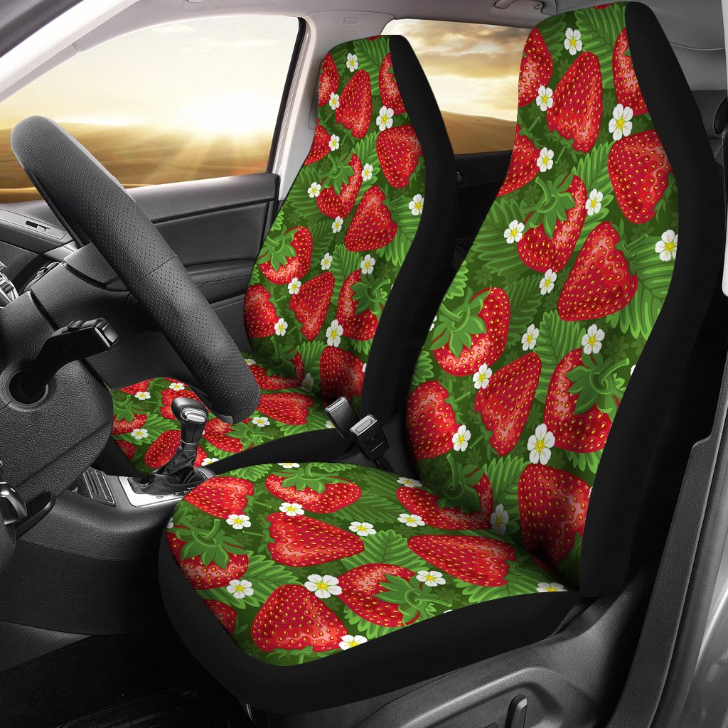 Sweet Macaron Pattern Print Universal Fit Car Seat Cover