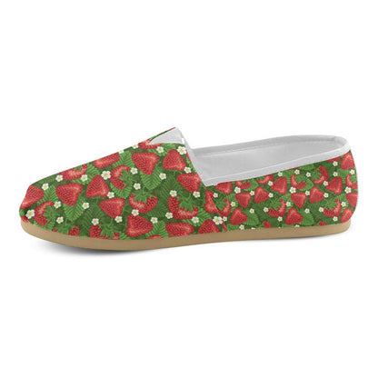 Strawberry Pattern Print Design SB05 Women Casual Shoes-JorJune.com