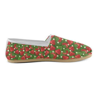 Strawberry Pattern Print Design SB05 Women Casual Shoes-JorJune.com