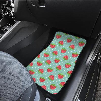 Strawberry Pattern Print Design SB06 Car Floor Mats-JORJUNE.COM