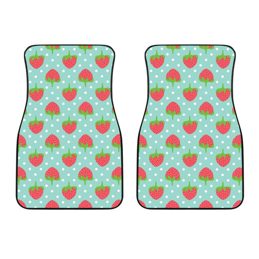 Strawberry Pattern Print Design SB06 Car Floor Mats-JORJUNE.COM