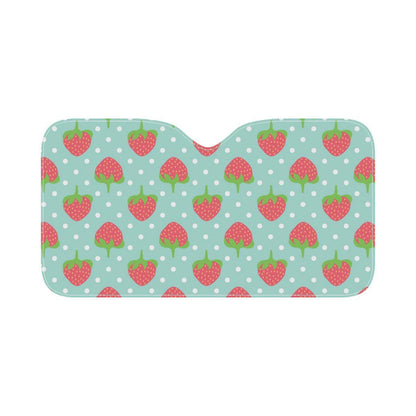 Strawberry Pattern Print Design SB06 Car Sun Shade-JorJune