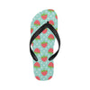 Strawberry Pattern Print Design SB06 Flip Flops-JorJune