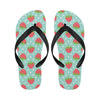 Strawberry Pattern Print Design SB06 Flip Flops-JorJune