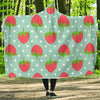 Strawberry Pattern Print Design SB06 Hooded Blanket-JORJUNE.COM