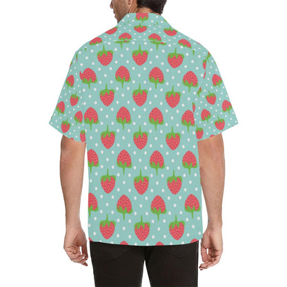 Strawberry Pattern Print Design SB06 Men Hawaiian Shirt-JorJune