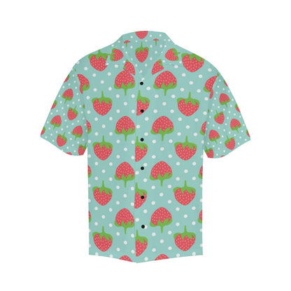 Strawberry Pattern Print Design SB06 Men Hawaiian Shirt-JorJune