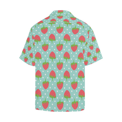 Strawberry Pattern Print Design SB06 Men Hawaiian Shirt-JorJune