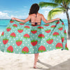 Strawberry Pattern Print Design SB06 Sarong Pareo Wrap-JORJUNE.COM