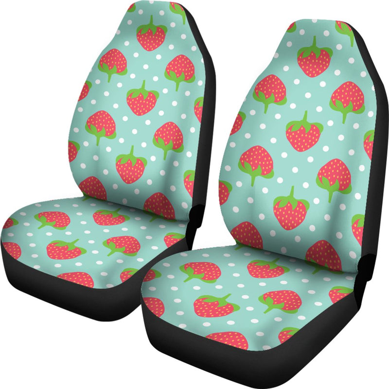 Strawberry Pattern Print Design SB06 Universal Fit Car Seat Covers-JorJune