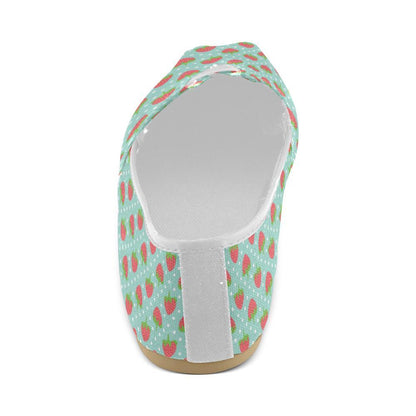 Strawberry Pattern Print Design SB06 Women Casual Shoes-JorJune.com