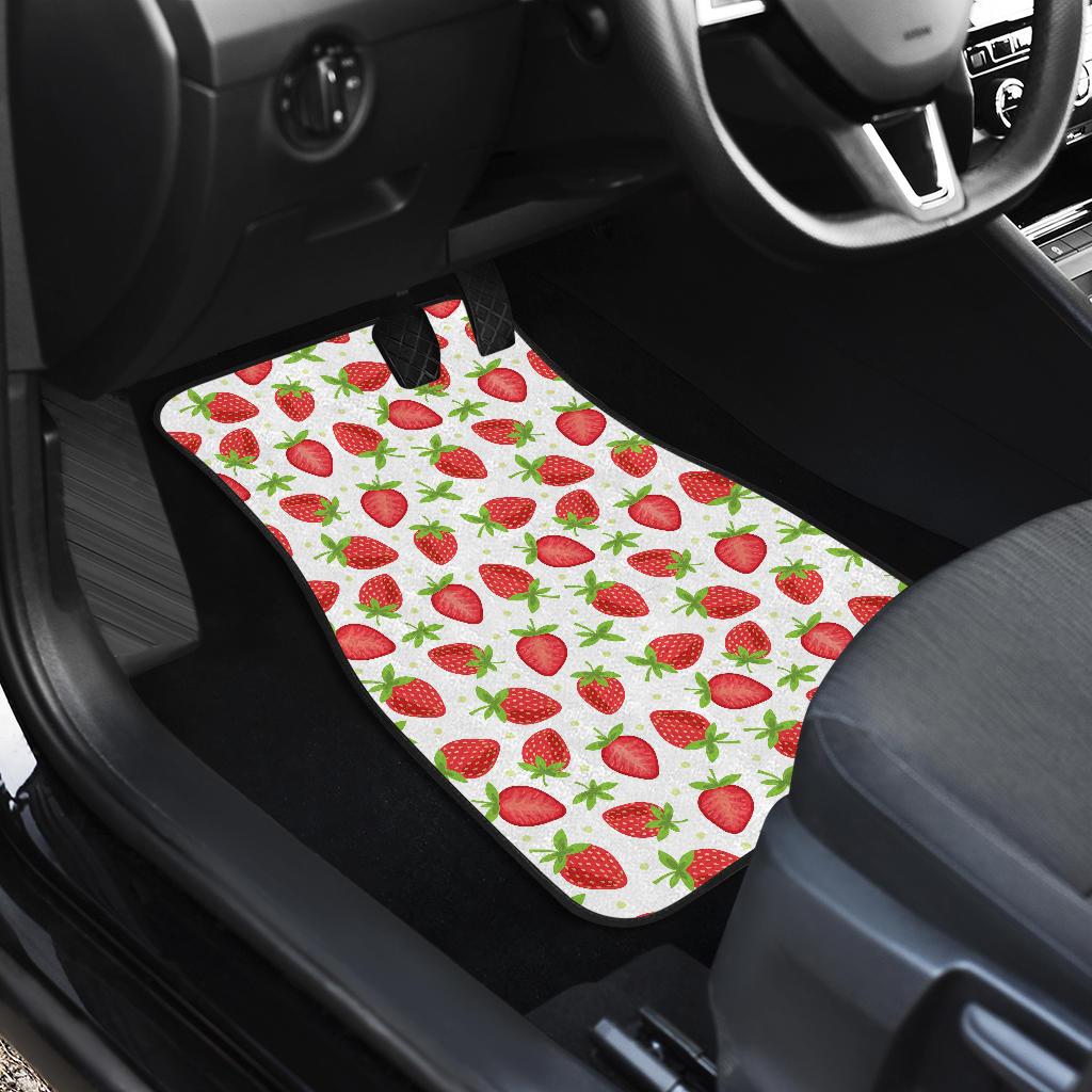 Strawberry Pattern Print Design SB07 Car Floor Mats-JORJUNE.COM