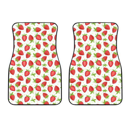 Strawberry Pattern Print Design SB07 Car Floor Mats-JORJUNE.COM