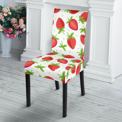 Strawberry Pattern Print Design SB07 Dining Chair Slipcover-JORJUNE.COM