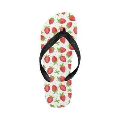 Strawberry Pattern Print Design SB07 Flip Flops-JorJune