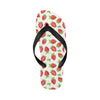 Strawberry Pattern Print Design SB07 Flip Flops-JorJune