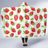 Strawberry Pattern Print Design SB07 Hooded Blanket-JORJUNE.COM