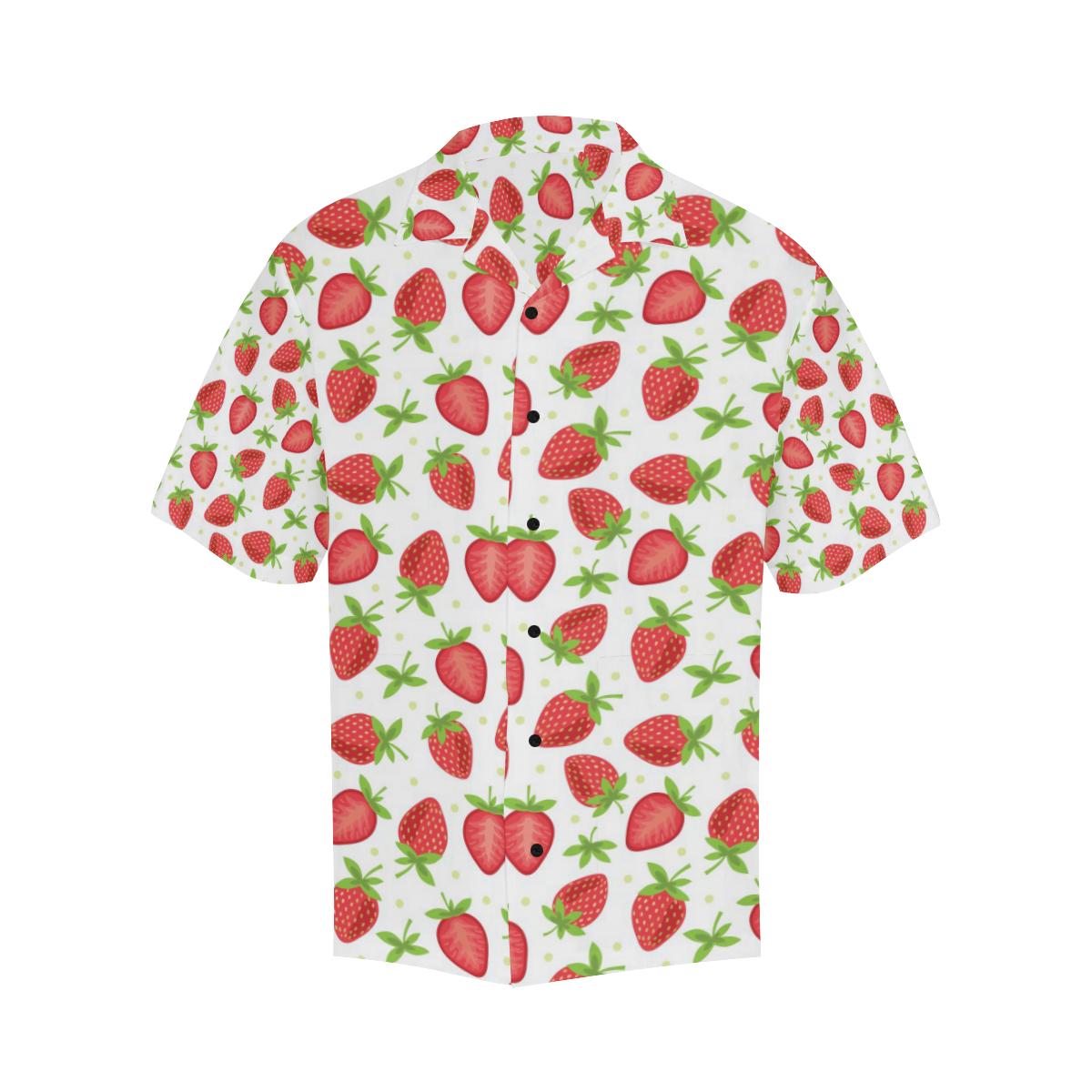 Strawberry Pattern Print Design SB07 Men Hawaiian Shirt-JorJune