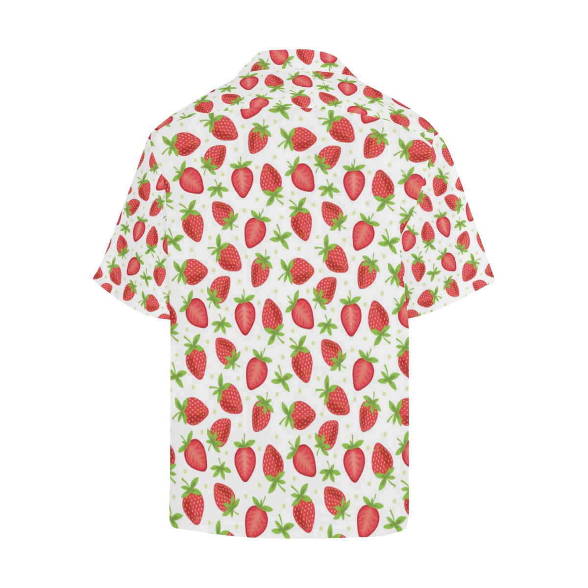 Strawberry Pattern Print Design SB07 Men Hawaiian Shirt-JorJune