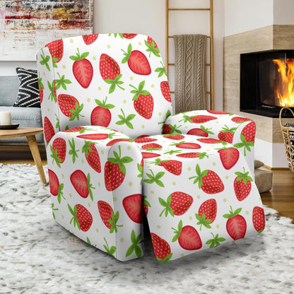 Strawberry Pattern Print Design SB07 Recliner Slipcover-JORJUNE.COM