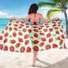 Strawberry Pattern Print Design SB07 Sarong Pareo Wrap-JORJUNE.COM