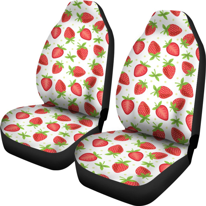 Strawberry Pattern Print Design SB07 Universal Fit Car Seat Covers-JorJune