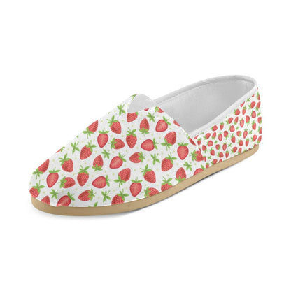 Strawberry Pattern Print Design SB07 Women Casual Shoes-JorJune.com