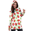 Strawberry Pattern Print Design SB07 Women Hoodie Dress