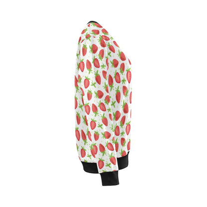Strawberry Pattern Print Design SB07 Women Long Sleeve Sweatshirt-JorJune