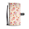 Strawberry Pink Cup Cake Wallet Phone Case