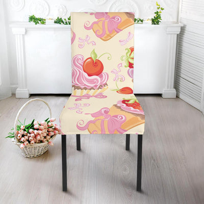 Strawberry Pink CupCake Dining Chair Slipcover-JORJUNE.COM