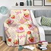 Strawberry Pink CupCake Fleece Blanket