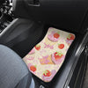 Strawberry Pink CupCake Front and Back Car Floor Mats