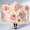 Strawberry Pink CupCake Hooded Blanket-JORJUNE.COM