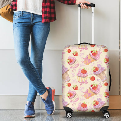 Strawberry Pink CupCake Luggage Cover Protector