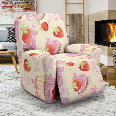 Strawberry Pink CupCake Recliner Slipcover-JORJUNE.COM