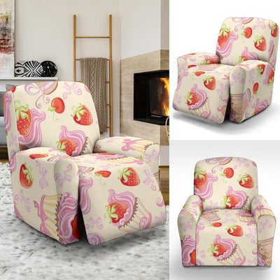 Strawberry Pink CupCake Recliner Slipcover-JORJUNE.COM