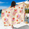 Strawberry Pink CupCake Sarong Pareo Wrap