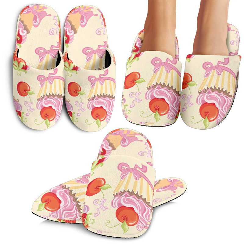 Strawberry Pink CupCake Slippers